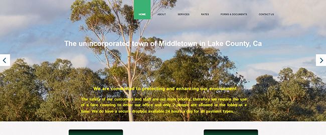 Website Designed for Calayomi Water District